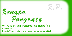 renata pongratz business card